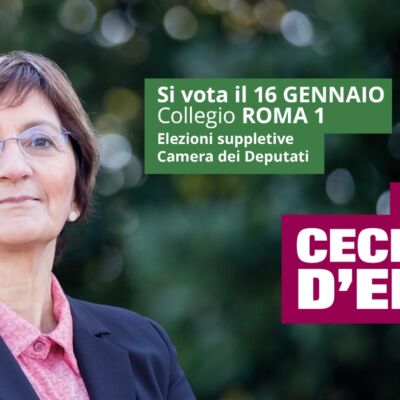 Cecilia D'Elia Candidata al Collegio Roma 1 suppletive Camera dei Deputati